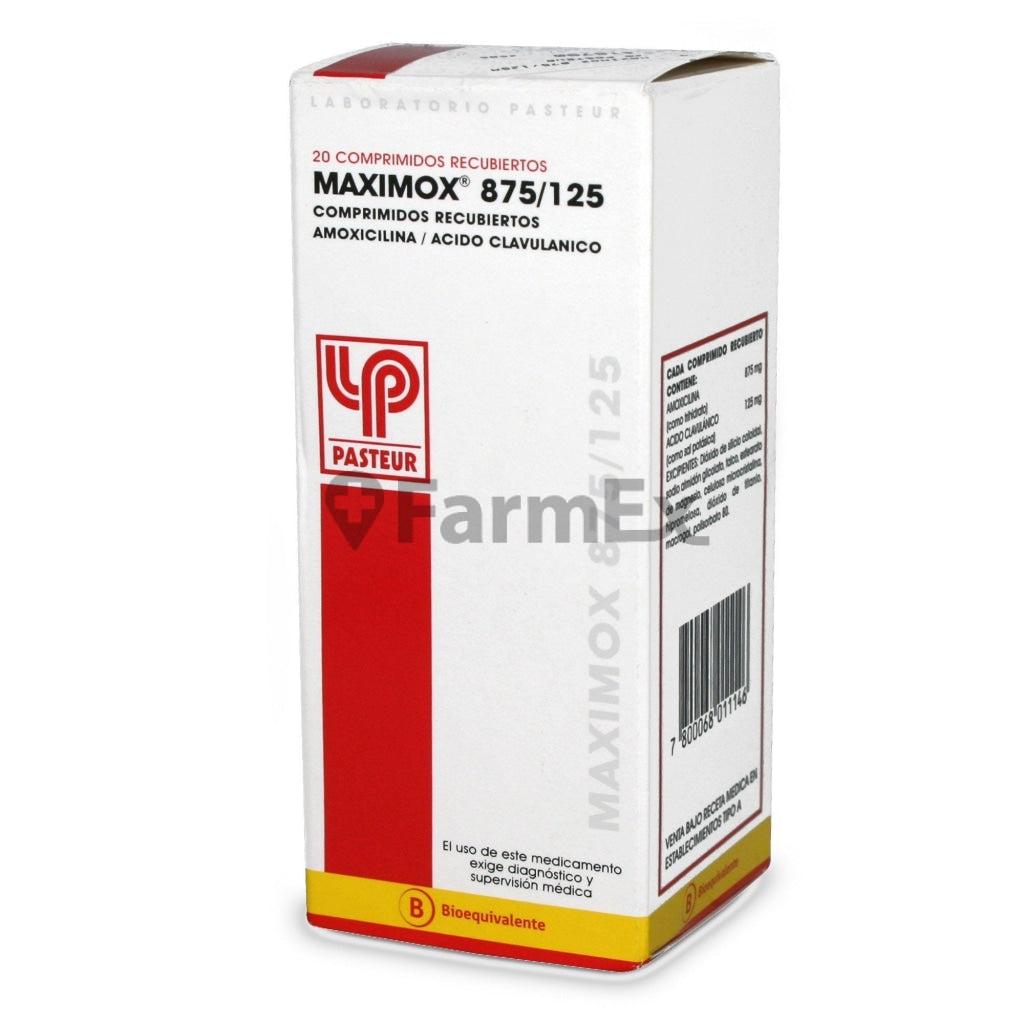 Maximox 875 / 125 mg x 20 comprimidos PASTEUR